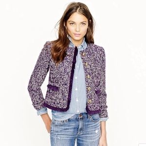 Jcrew Corkscrew Tweed crop jacket